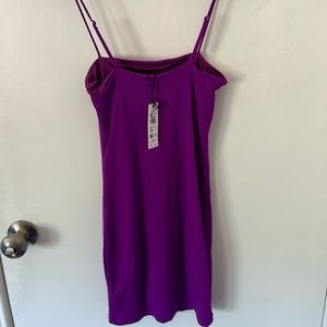 Purple Smooth Bodycon Cami Mini Dress